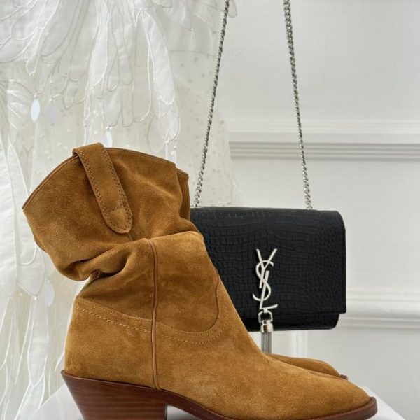 repliche,replica,perfette,siti di,affidabili,migliori siti,dove comprare,1:1,scarpe da ginnastica Maison Margiela｜Stivali da cowboy western plissettati vintage con punta divisa MM6