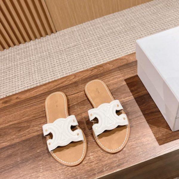 [Versione top] Pantofole Celine Arc de Triomphe in pura pelle