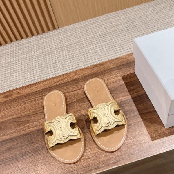 repliche,replica,perfette,siti di,affidabili,migliori siti,dove comprare,1:1,scarpe da ginnastica [Versione top] Pantofole Celine Arc de Triomphe in pura pelle