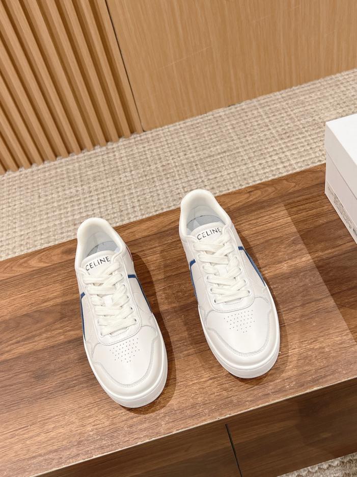 repliche,replica,perfette,siti di,affidabili,migliori siti,dove comprare,1:1,scarpe da ginnastica Le nuove scarpe bianche a righe a contrasto di Celine
