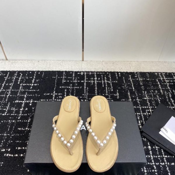 repliche,replica,perfette,siti di,affidabili,migliori siti,dove comprare,1:1,scarpe da ginnastica [Versione top] Chanel nuove infradito primavera estate con perle