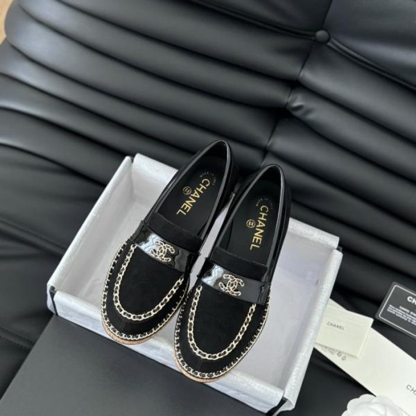 repliche,replica,perfette,siti di,affidabili,migliori siti,dove comprare,1:1,scarpe da ginnastica [Versione top] Nuovi mocassini con catena Chanel B