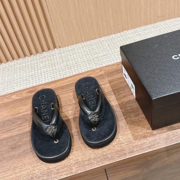 repliche,replica,perfette,siti di,affidabili,migliori siti,dove comprare,1:1,scarpe da ginnastica [Versione top] Infradito in asciugamano Chanel