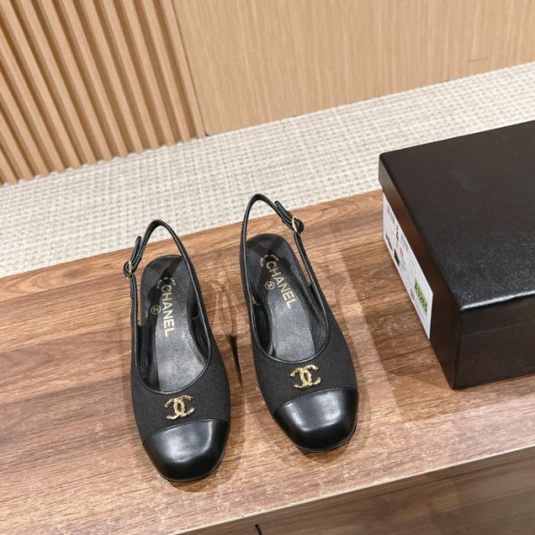[Versione top] Chanel# gli ultimi sandali con tacco spesso e punta quadrata sul retro