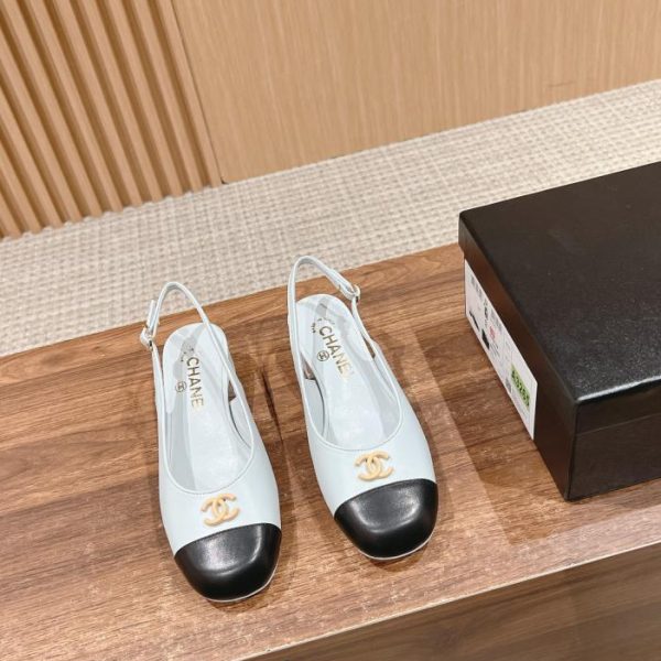 [Versione top] Chanel# gli ultimi sandali con tacco spesso e punta quadrata sul retro