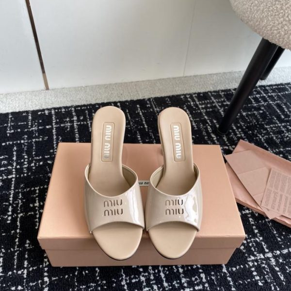 [Versione top] (10 cm) Sandali Miu Miu a bocca di pesce