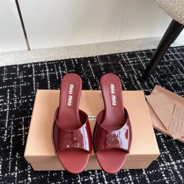 repliche,replica,perfette,siti di,affidabili,migliori siti,dove comprare,1:1,scarpe da ginnastica [Versione top] (10 cm) Sandali Miu Miu a bocca di pesce