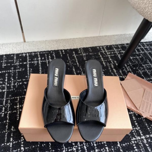 [Versione top] (10 cm) Sandali Miu Miu a bocca di pesce