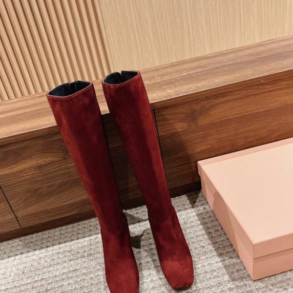 [Versione top] Stivali da passerella autunno inverno Miu Miu24