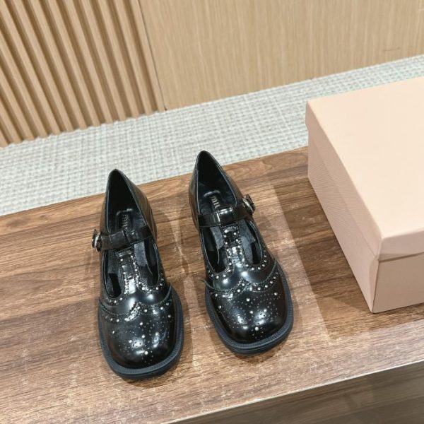 [Versione top] Miu Miu nuovi mocassini in stile britannico autunno e inverno