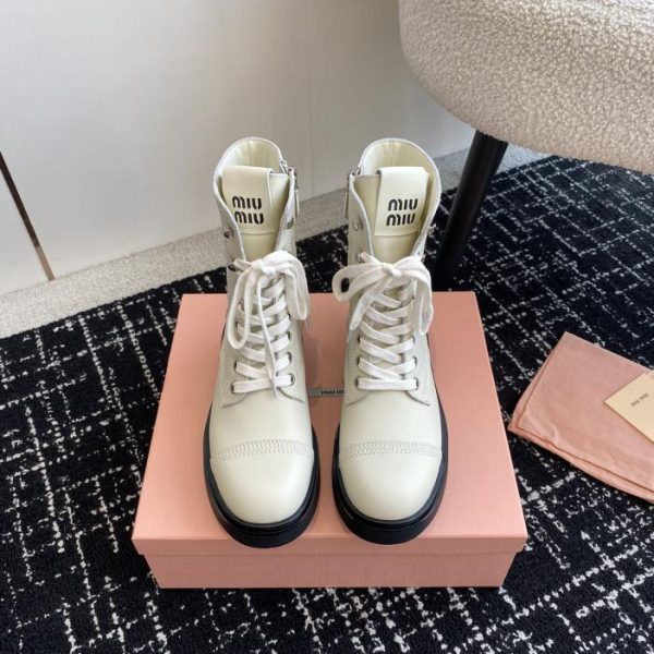 Agente d'acquisto Miu Miu 24ss stivali da moto in stile passerella autunno e inverno