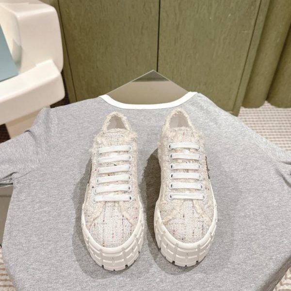 repliche,replica,perfette,siti di,affidabili,migliori siti,dove comprare,1:1,scarpe da ginnastica [Versione top] Prada nuove scarpe bianche con la suola spessa