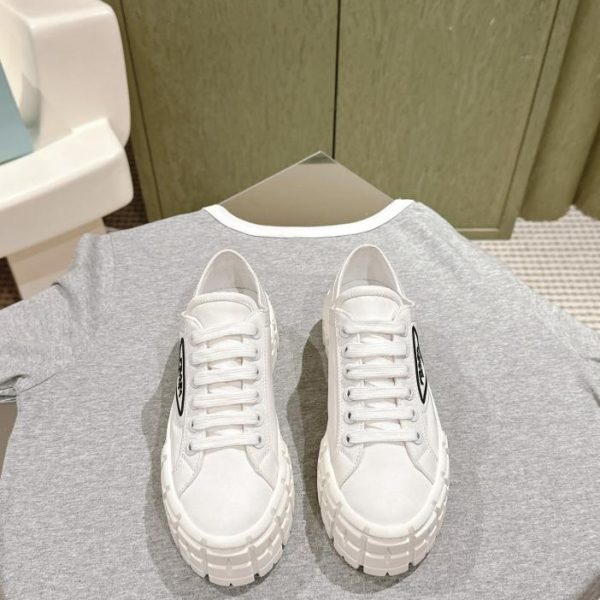 [Versione top] Prada nuove scarpe bianche con la suola spessa