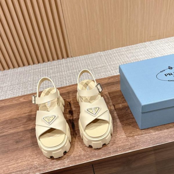 repliche,replica,perfette,siti di,affidabili,migliori siti,dove comprare,1:1,scarpe da ginnastica [Versione top] Sandali Prada in gomma con la suola spessa