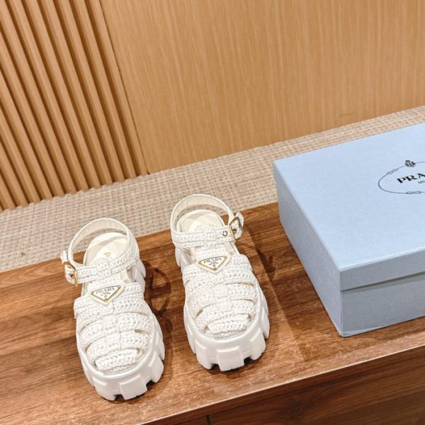 repliche,replica,perfette,siti di,affidabili,migliori siti,dove comprare,1:1,scarpe da ginnastica [Versione top] Prada nuovi sandali in rafia primaverili ed estivi
