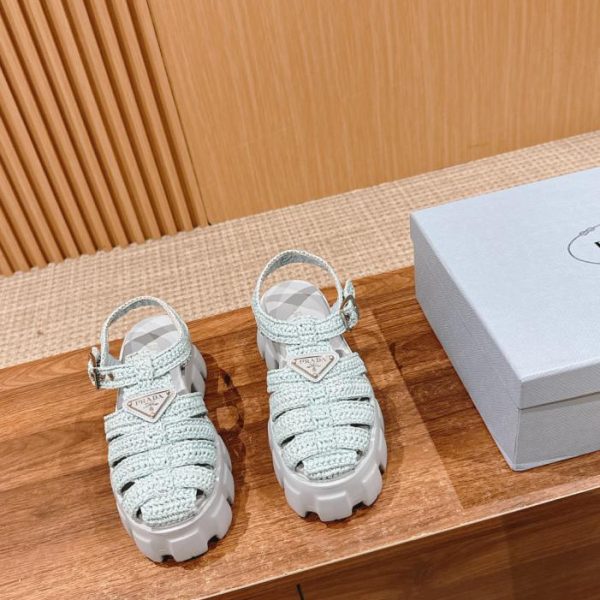 repliche,replica,perfette,siti di,affidabili,migliori siti,dove comprare,1:1,scarpe da ginnastica [Versione top] Prada nuovi sandali in rafia primaverili ed estivi