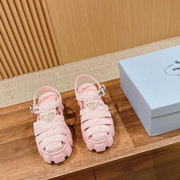 repliche,replica,perfette,siti di,affidabili,migliori siti,dove comprare,1:1,scarpe da ginnastica [Versione top] Prada nuovi sandali in rafia primaverili ed estivi