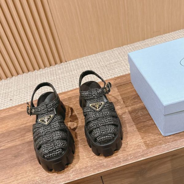 repliche,replica,perfette,siti di,affidabili,migliori siti,dove comprare,1:1,scarpe da ginnastica [Versione top] Prada nuovi sandali in rafia primaverili ed estivi