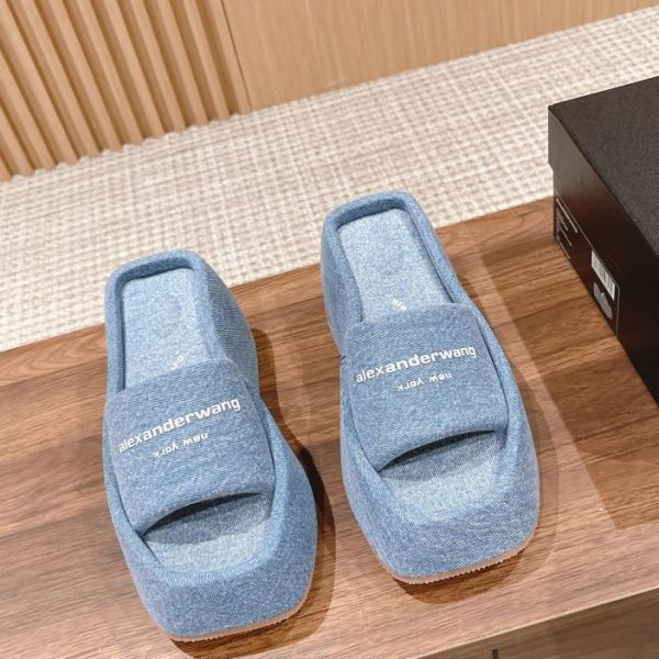 repliche,replica,perfette,siti di,affidabili,migliori siti,dove comprare,1:1,scarpe da ginnastica [Versione top] Ciabatte Alexander Wang con punta quadrata e suola spessa