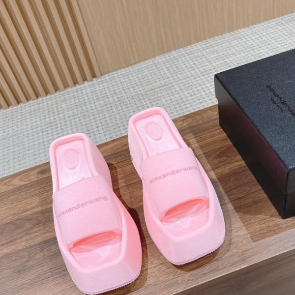 [Versione top] Ciabatte Alexander Wang con punta quadrata e suola spessa