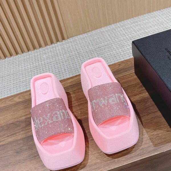 [Versione top] Ciabatte Alexander Wang con punta quadrata e suola spessa