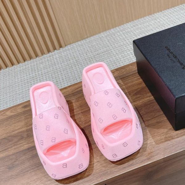 repliche,replica,perfette,siti di,affidabili,migliori siti,dove comprare,1:1,scarpe da ginnastica [Versione top] Ciabatte Alexander Wang con punta quadrata e suola spessa