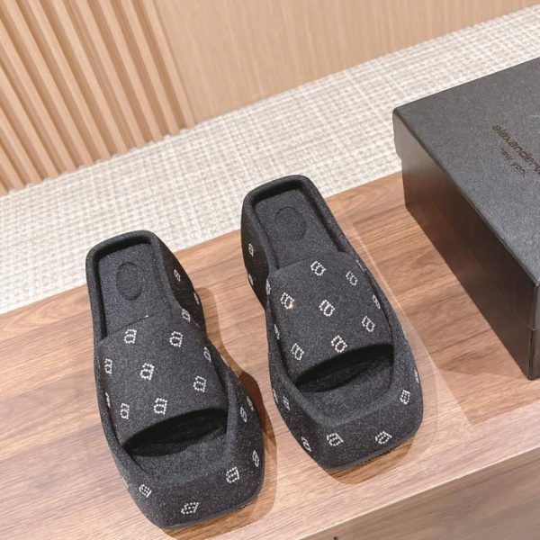 repliche,replica,perfette,siti di,affidabili,migliori siti,dove comprare,1:1,scarpe da ginnastica [Versione top] Ciabatte Alexander Wang con punta quadrata e suola spessa