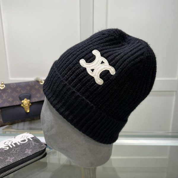 repliche,replica,perfette,siti di,affidabili,migliori siti,dove comprare,1:1,scarpe da ginnastica Cappello lavorato a maglia CELINE in lana, stesso stile per uomo e donna