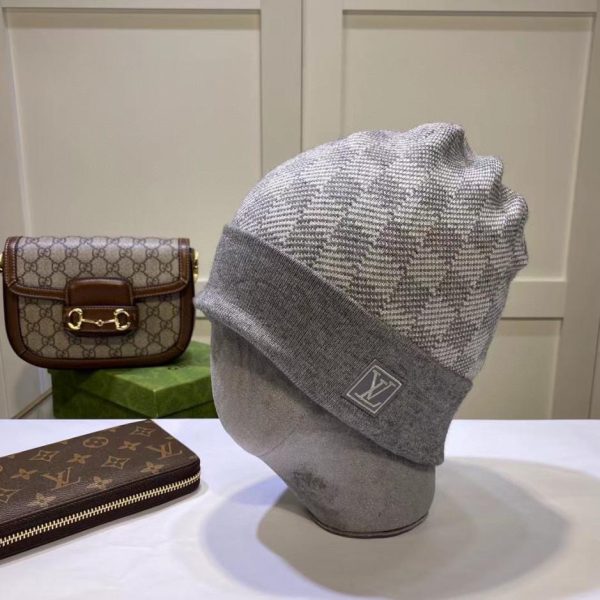 repliche,replica,perfette,siti di,affidabili,migliori siti,dove comprare,1:1,scarpe da ginnastica Cappello lavorato a maglia Louis Vuitton in materiale cashmere per uomo e donna