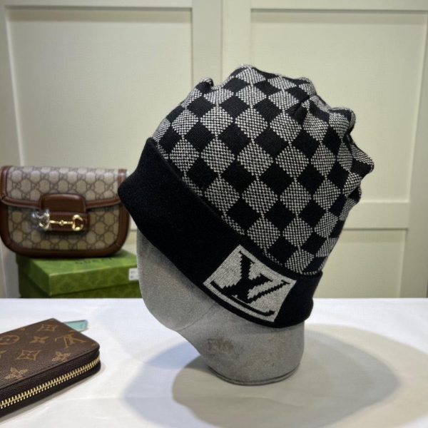 repliche,replica,perfette,siti di,affidabili,migliori siti,dove comprare,1:1,scarpe da ginnastica Cappello lavorato a maglia Louis Vuitton in materiale cashmere per uomo e donna
