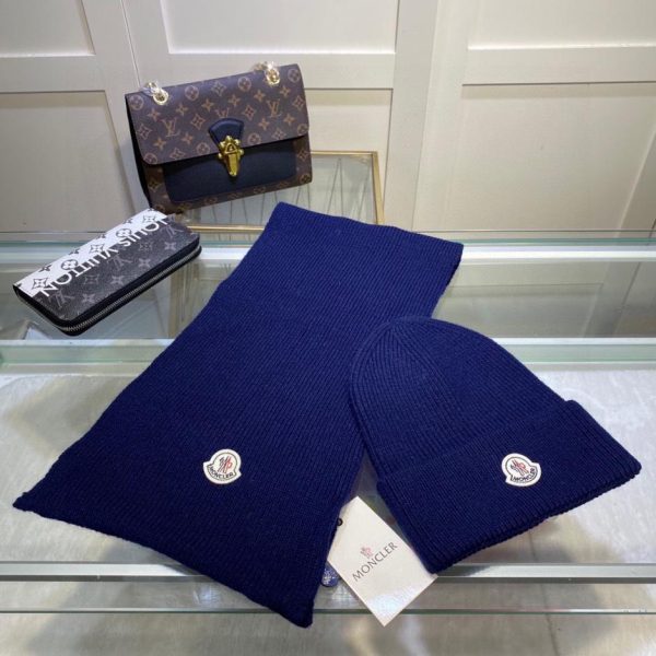 MONCLER Set classico cappello e sciarpa