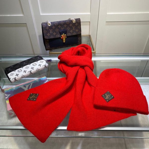 repliche,replica,perfette,siti di,affidabili,migliori siti,dove comprare,1:1,scarpe da ginnastica Set classico con cappello e sciarpa Louis Vuitton
