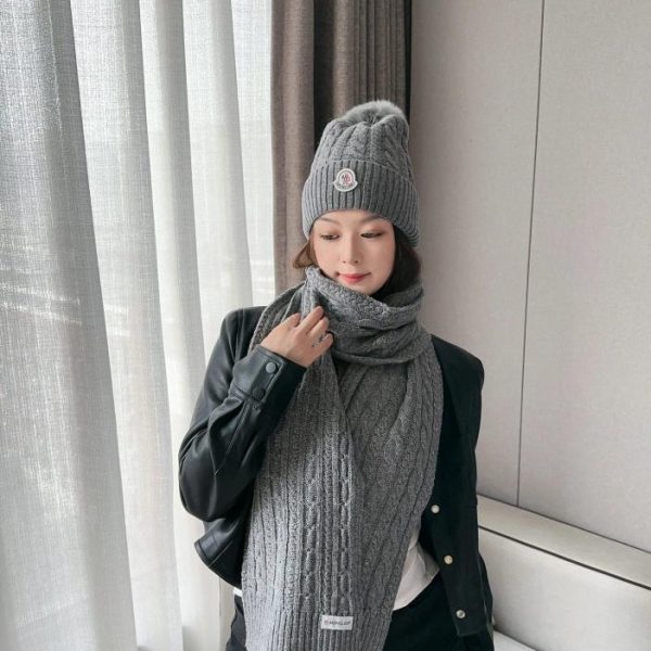repliche,replica,perfette,siti di,affidabili,migliori siti,dove comprare,1:1,scarpe da ginnastica MONCLER Set classico cappello e sciarpa