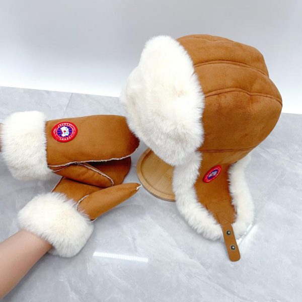 repliche,replica,perfette,siti di,affidabili,migliori siti,dove comprare,1:1,scarpe da ginnastica CANADA GOOSE (cappello, guanti in lapin, set due pezzi)