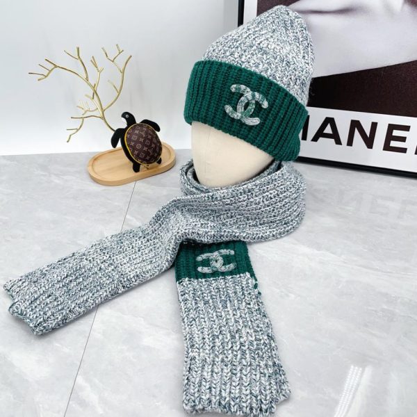 repliche,replica,perfette,siti di,affidabili,migliori siti,dove comprare,1:1,scarpe da ginnastica Nuovo set cappello e sciarpa Chanel