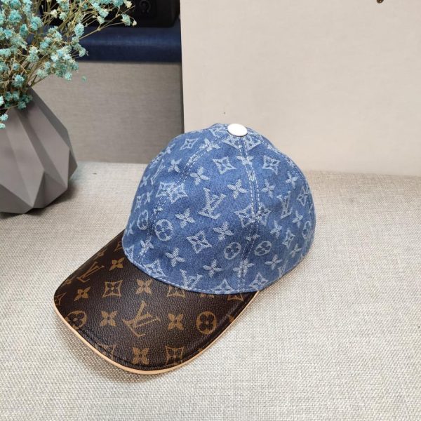 repliche,replica,perfette,siti di,affidabili,migliori siti,dove comprare,1:1,scarpe da ginnastica Berretto da baseball Louis Vuitton presbyopic in pelle versione alta azzurro