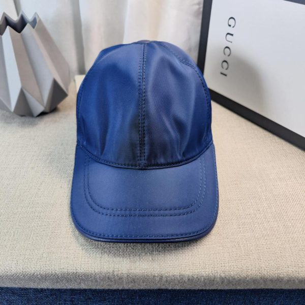 repliche,replica,perfette,siti di,affidabili,migliori siti,dove comprare,1:1,scarpe da ginnastica Cappellino da baseball PRADA con logo triangolo logo blu [luna].