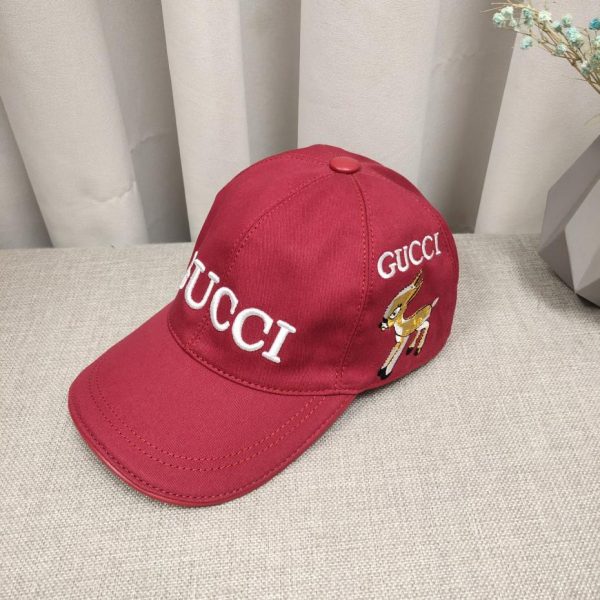 repliche,replica,perfette,siti di,affidabili,migliori siti,dove comprare,1:1,scarpe da ginnastica Cappellino da baseball ricamato reversibile Gucci rosso ad alta vestibilit脿