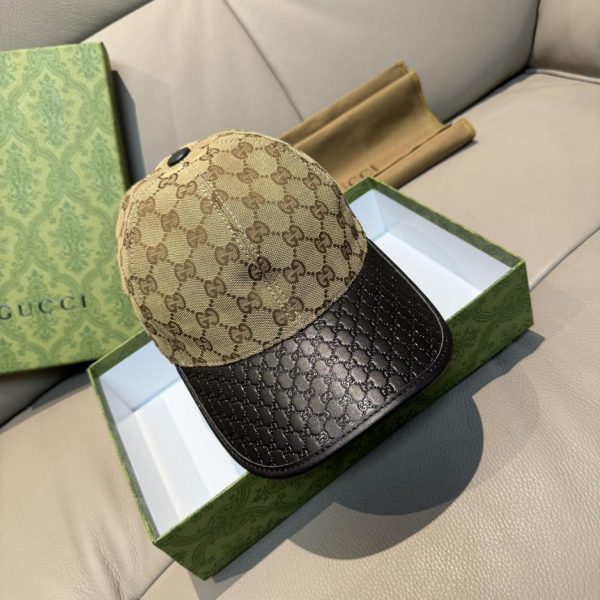 repliche,replica,perfette,siti di,affidabili,migliori siti,dove comprare,1:1,scarpe da ginnastica Classico berretto da baseball Gucci, piccola cucitura doppia G in vacchetta