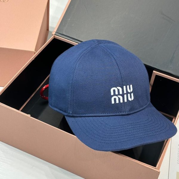 Cappellino da baseball colorato con coulisse di MiuMiu
