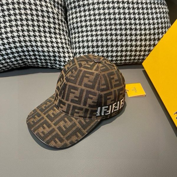 repliche,replica,perfette,siti di,affidabili,migliori siti,dove comprare,1:1,scarpe da ginnastica Fendi nuovo berretto da baseball doppia F jacquard