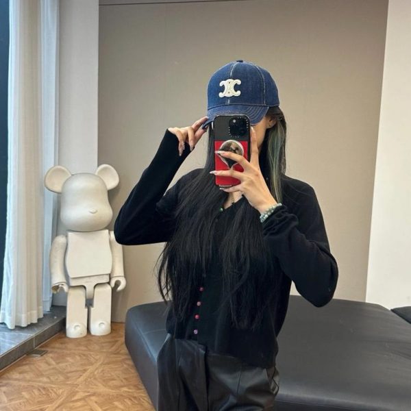 repliche,replica,perfette,siti di,affidabili,migliori siti,dove comprare,1:1,scarpe da ginnastica Berretto da baseball in denim di alta qualit脿 CELINE