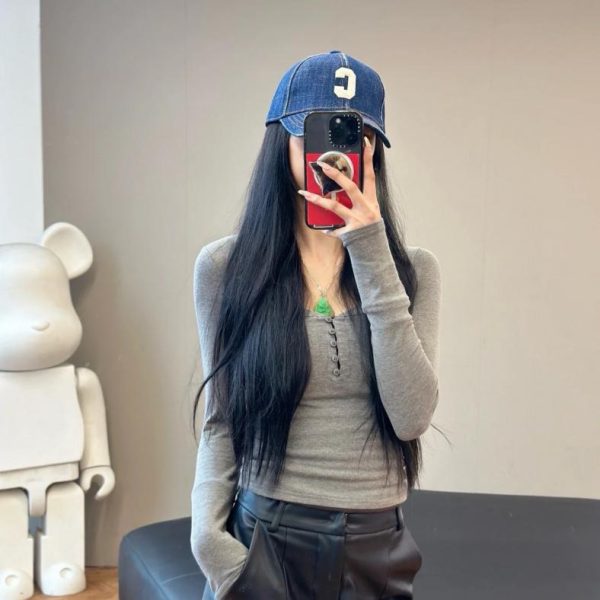 repliche,replica,perfette,siti di,affidabili,migliori siti,dove comprare,1:1,scarpe da ginnastica Berretto da baseball in denim di alta qualit脿 CELINE