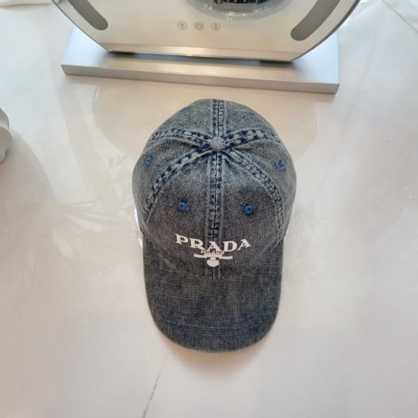 repliche,replica,perfette,siti di,affidabili,migliori siti,dove comprare,1:1,scarpe da ginnastica Nuovo berretto da baseball in denim di Prada