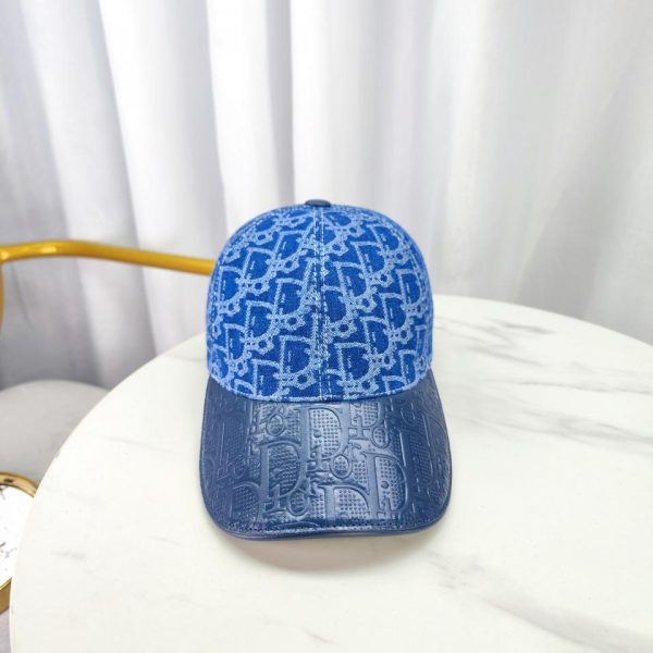 repliche,replica,perfette,siti di,affidabili,migliori siti,dove comprare,1:1,scarpe da ginnastica Cappello da baseball DIOR in denim e pelle