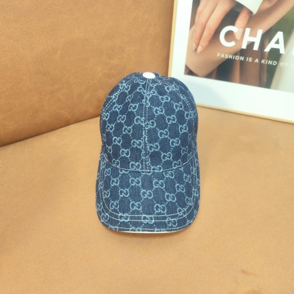 repliche,replica,perfette,siti di,affidabili,migliori siti,dove comprare,1:1,scarpe da ginnastica Cappello da baseball in denim di Gucci