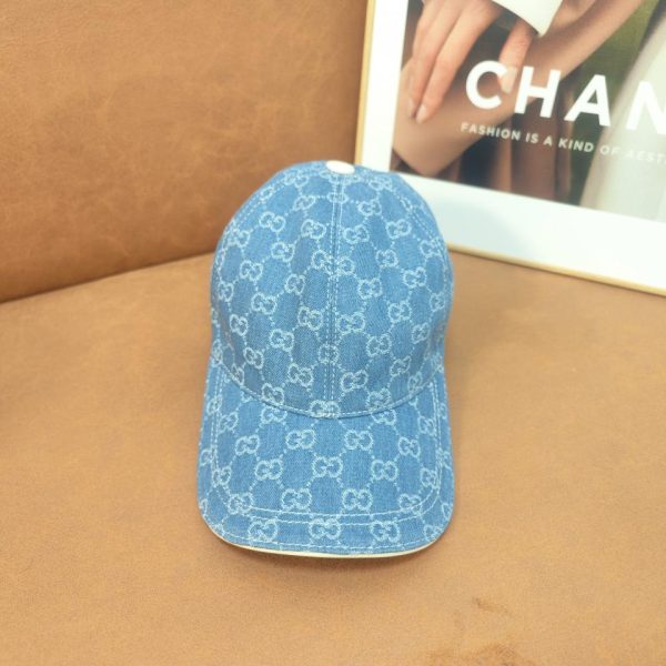 repliche,replica,perfette,siti di,affidabili,migliori siti,dove comprare,1:1,scarpe da ginnastica Cappello da baseball in denim di Gucci