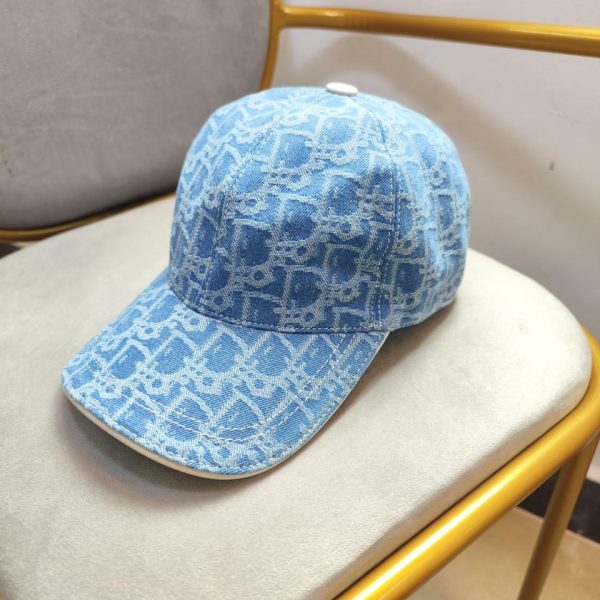 repliche,replica,perfette,siti di,affidabili,migliori siti,dove comprare,1:1,scarpe da ginnastica Cappello da baseball Dior denim lavato alta vestibilit脿 azzurro