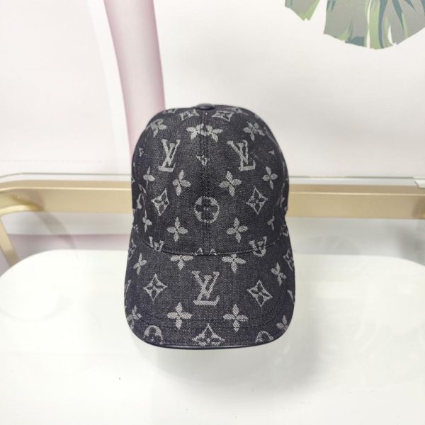 repliche,replica,perfette,siti di,affidabili,migliori siti,dove comprare,1:1,scarpe da ginnastica Berretto da baseball floreale singolo originale classico in denim Louis Vuitton versione alta