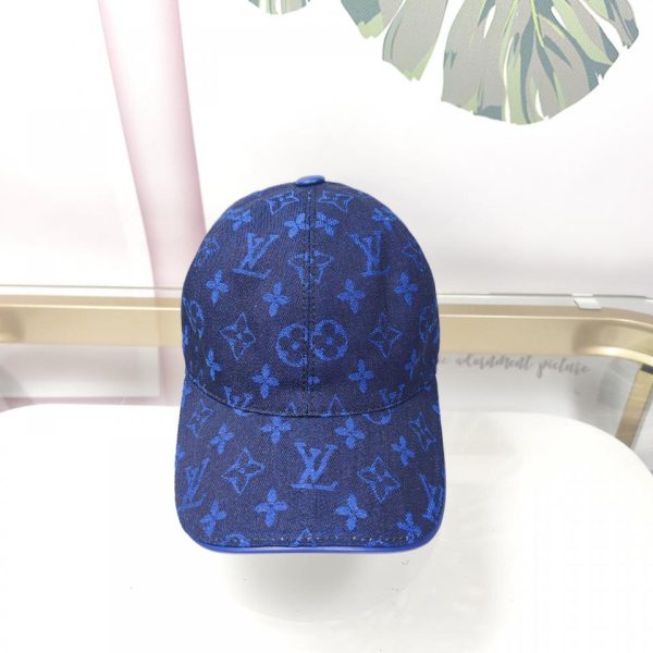 repliche,replica,perfette,siti di,affidabili,migliori siti,dove comprare,1:1,scarpe da ginnastica Nuovo berretto da baseball floreale blu di Louis Vuitton